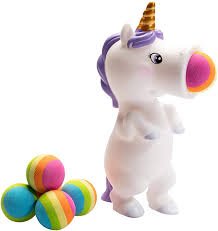 Unicorn Squeeze Popper with Sticky Target