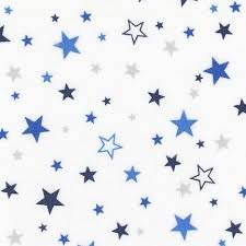 Cozy Cotton Flannel Stars Royal