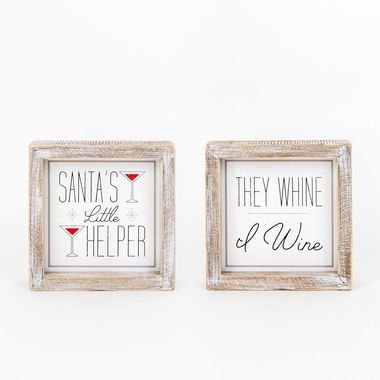 Wine/Helper Double Sided sign