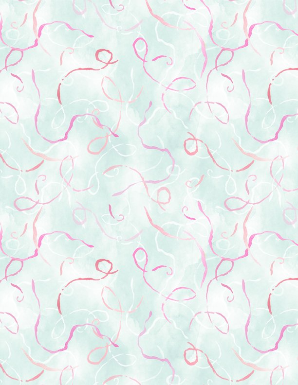 Winged Whisper Teal Confetti
