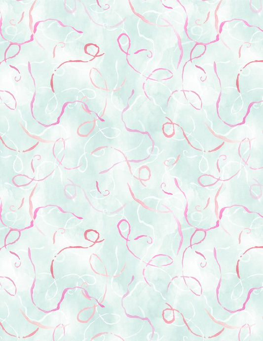 Winged Whisper Teal Confetti