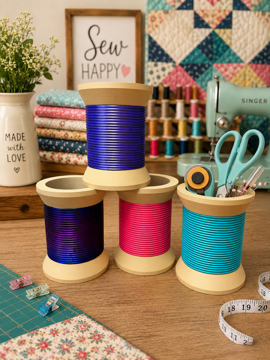 Thread Spool Plastic Container (Misc Colors)