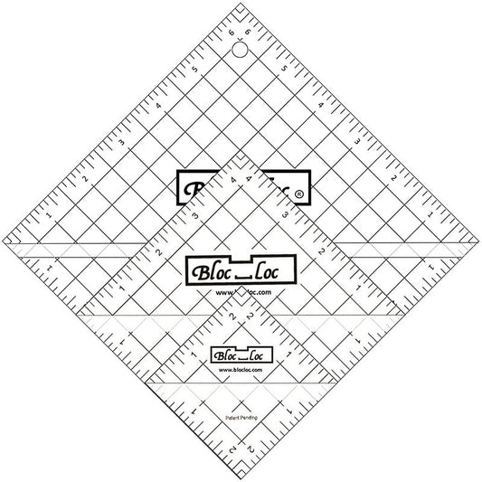 Bloc-Loc Half Square Triangle Ruler Set2