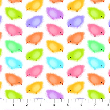 Spring Chicken Feeding Frenzy White