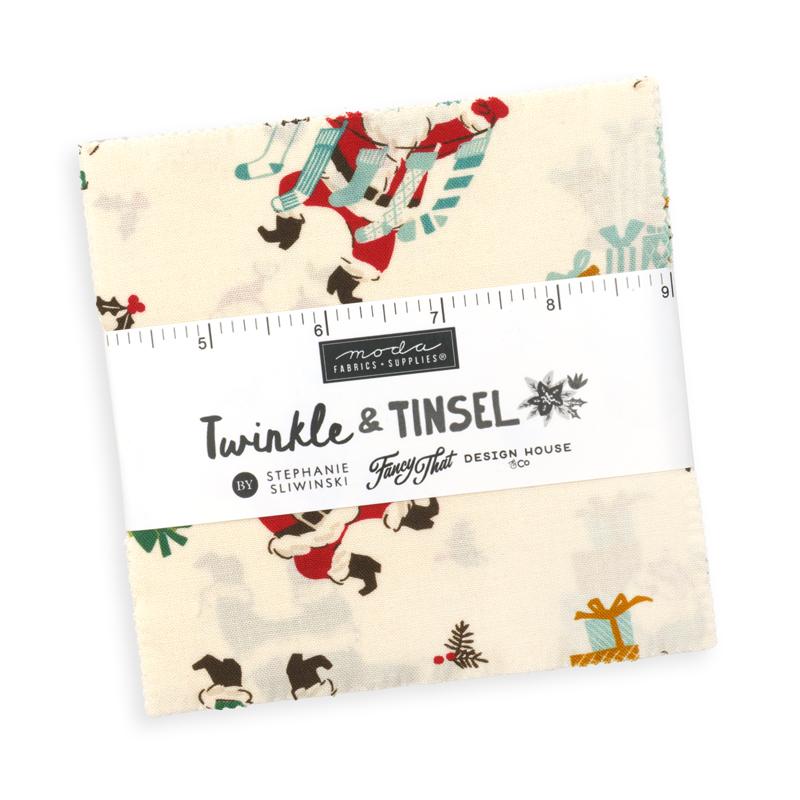 Twinkle and Tinsel Charm Pack 45690PP Moda Precuts#1