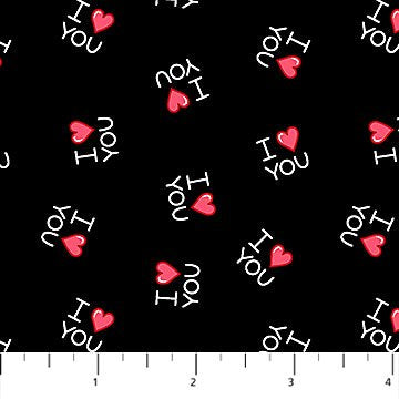 Lovey Dovey Black I love you