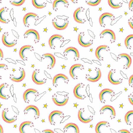 Sweet World White Rainbow Toss