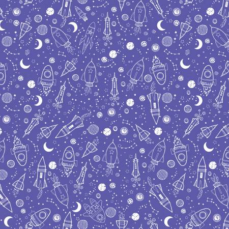 Purple Space Galaxy (Lift Off) Glows in the Dark