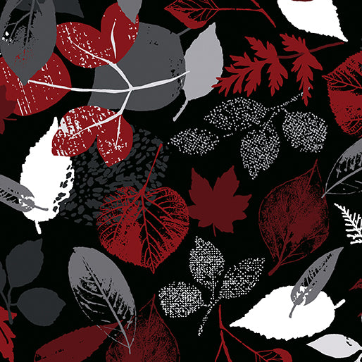 Great Outdoors Falling Leaves Black/Red