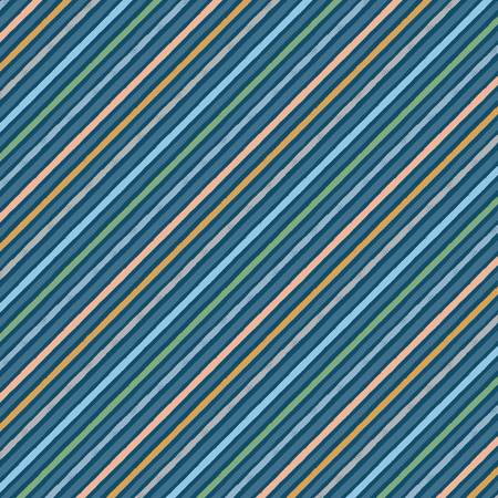 Baby Dino Flannel Little Stripes Navy