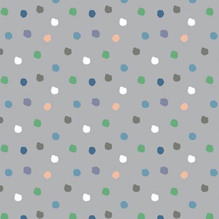 Baby Dino Flannel Dino Spots Gray