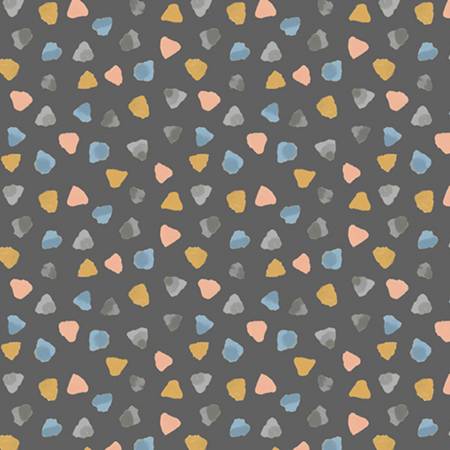 Baby Dino Flannel Dino Geo Dark Gray