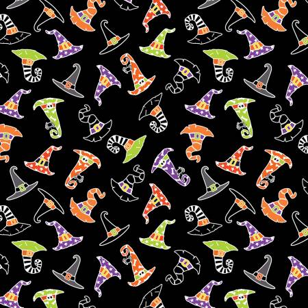 Black & Boo Black Hocus Pocus Hats Glows in the Dark