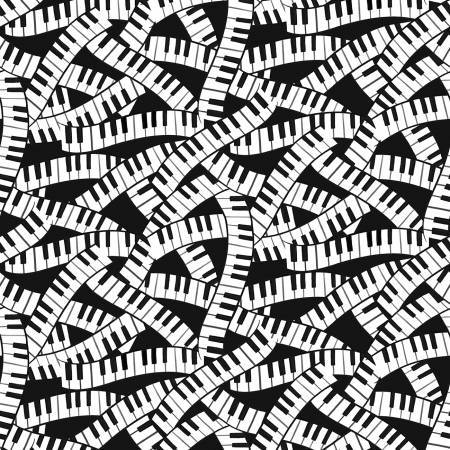 Making Music Piano Keys Black