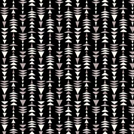 Paisley Place Black Stacked Triangle