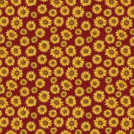 Sunflower Days Dark Red