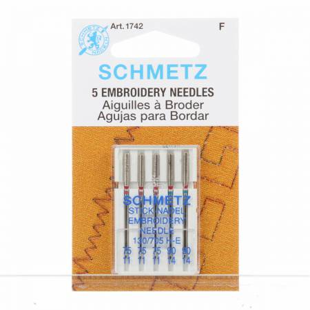 Schmetz Embroidery Needles Asst
