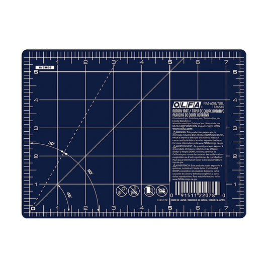 Rotary Mat Double Side 6x8 Navy
