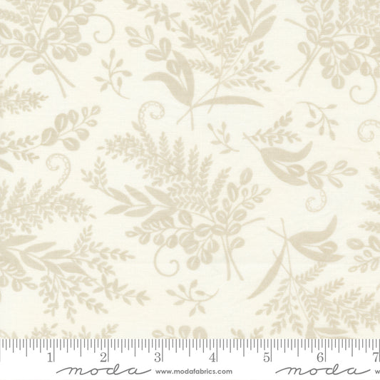 Happiness Blooms White Washed Tonal Fern