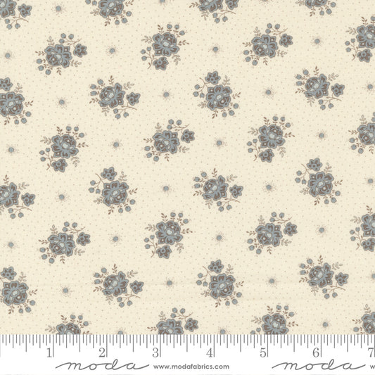 La Grande Soiree Pearl Ciel Blue Tossed Floral
