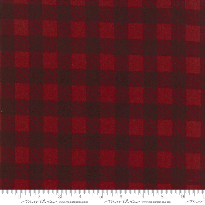 Wool Needle Flannel V Ruby Lg Check