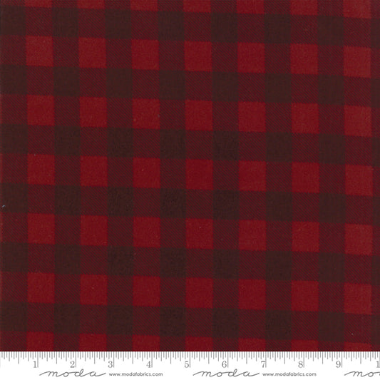 Wool Needle Flannel V Ruby Lg Check