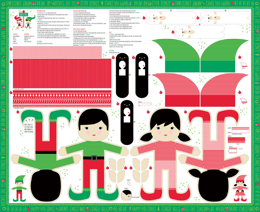 The North Pole Doll Panel EACH