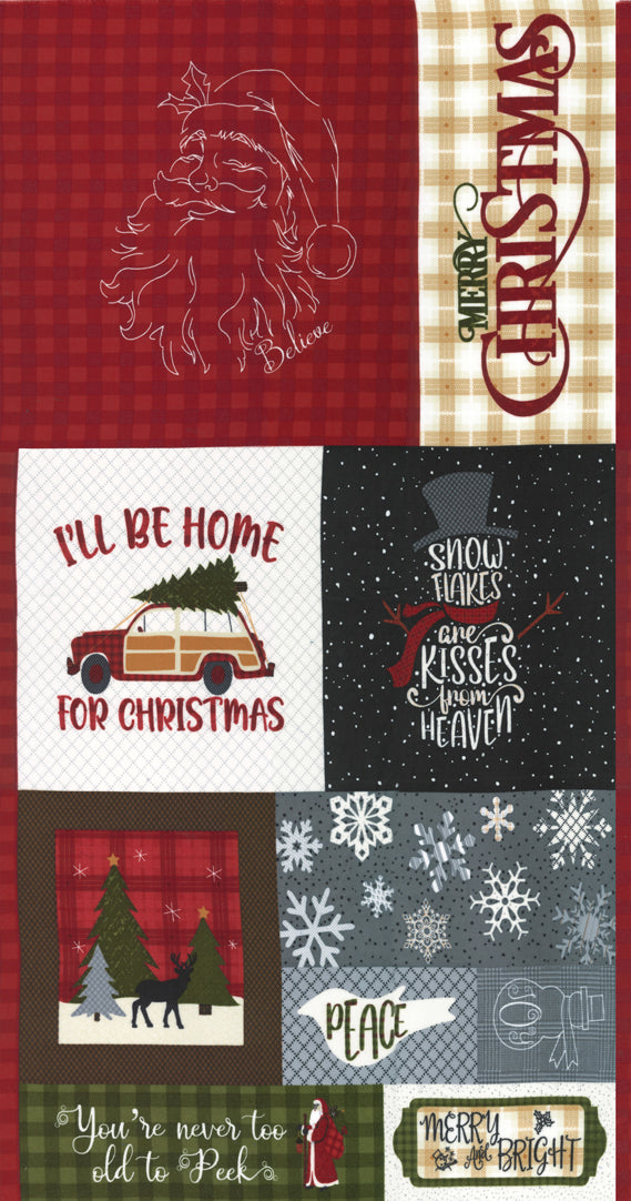 Yuletide Gatherings Multi Panel (Flannel) EACH