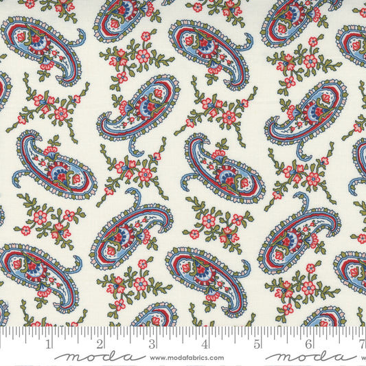 Belle Isle Cream Paisley