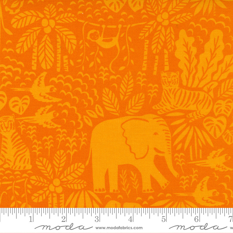 Jungle Paradise Orange Tonal Scene