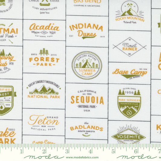Timber Camp Badges Cream