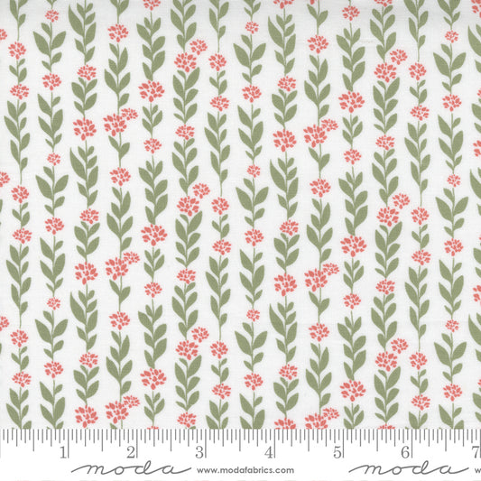 Country Rose Cloud Flower Stripe