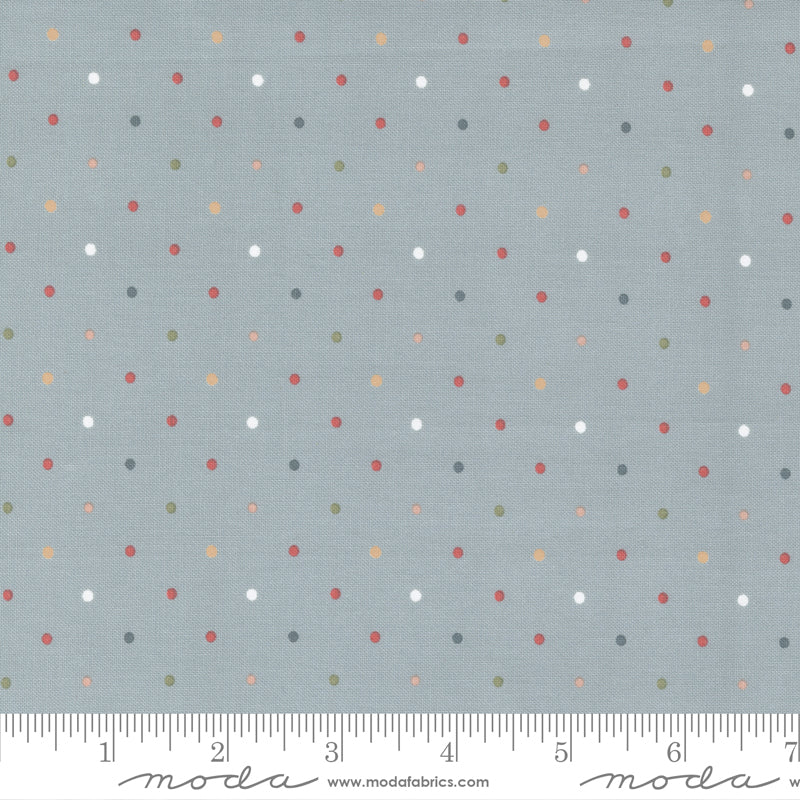 Country Rose Smokey Blue Dot