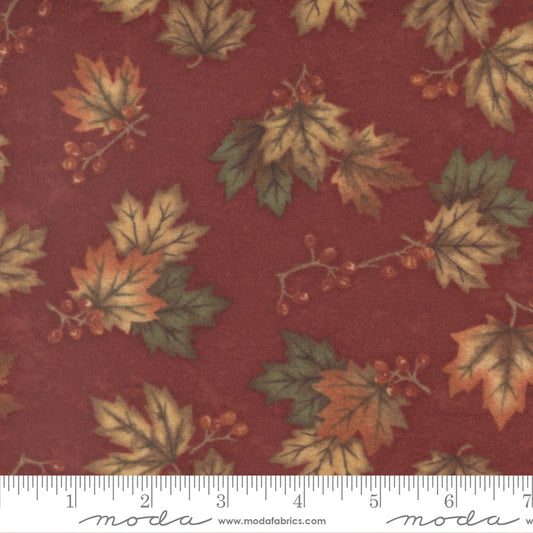 Fall Melody Flannel Crimson Med. Leaf