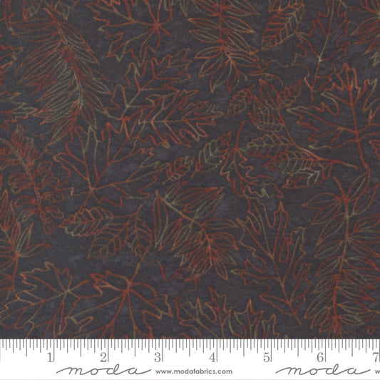 Fall Melody Flannel Black Sketch