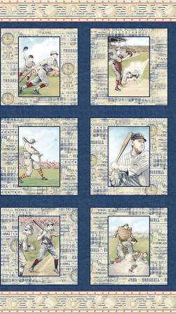 Game Time Blue Who's On First Panel Approx 24" x 42"