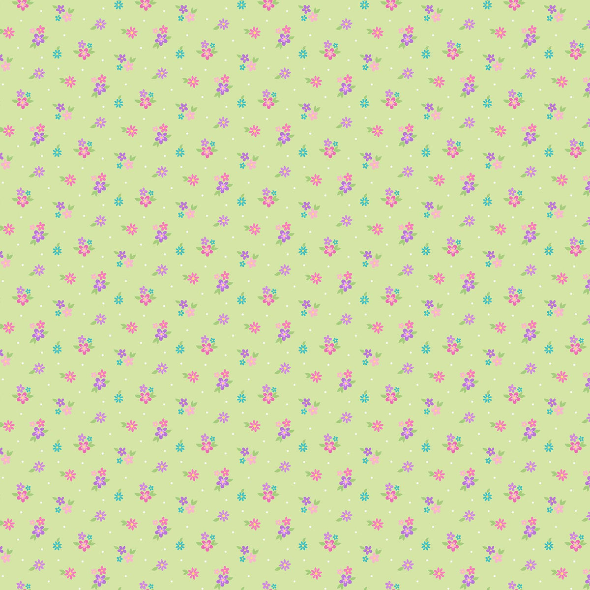 DREAMLAND GREEN MULTI Flowers