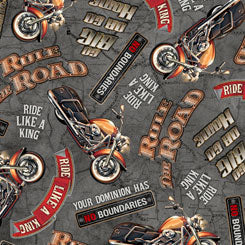Rule The Road BIKER LINGO GRAY