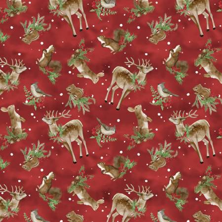 Woodland Snowman Red Woodland Critters Toss