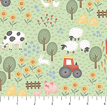 Quack Quack Moo Sm Farm Scene Green Multi