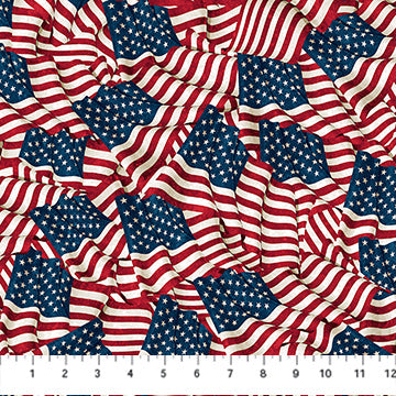 Waving Flags Navy Multi