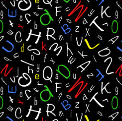 Alphabet Soup ALPHABET TOSS BLACK