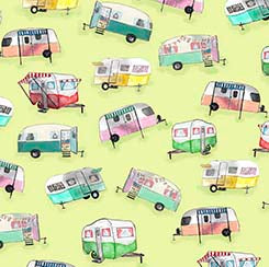 HAPPY CAMPERS - CAMPERS on lime
