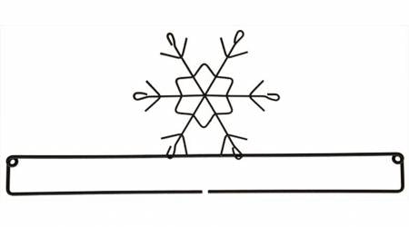12in Snowflake Screw Split Bottom Gray