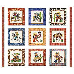 Cowboy Up - RETRO COWBOY PICTURE PATCHES