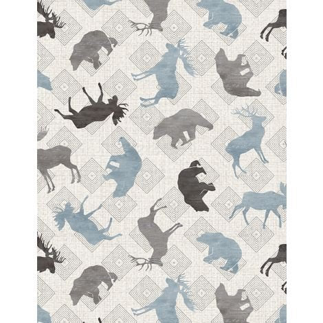 Wild Woods Lodge Grey Animals