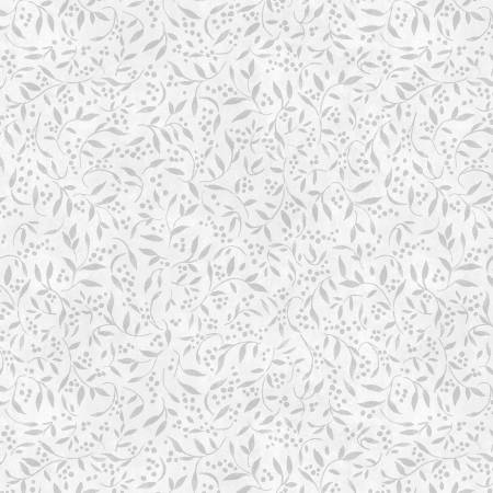 Country Blue Tonal Leaves Gray