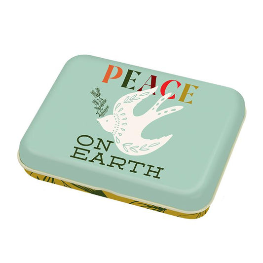 Peace Small Tin 3"x4"x.75" TIN 50 Moda #1
