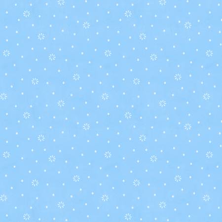 Blissful Blues Floral Dot Blue