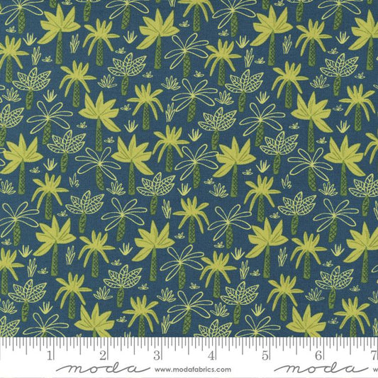 Stomp Stomp Roar Teal Trees 20823 16 Moda #1